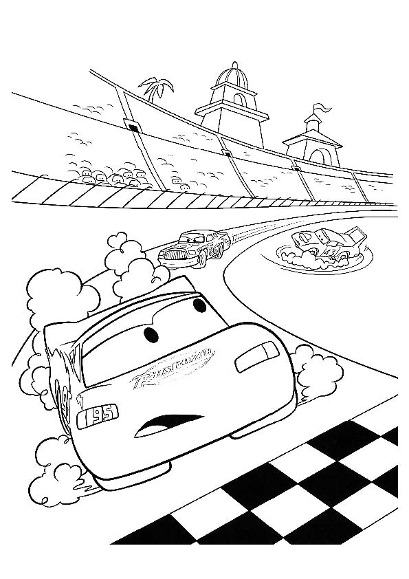 Plansa de colorat cu Cars pixar 177 87